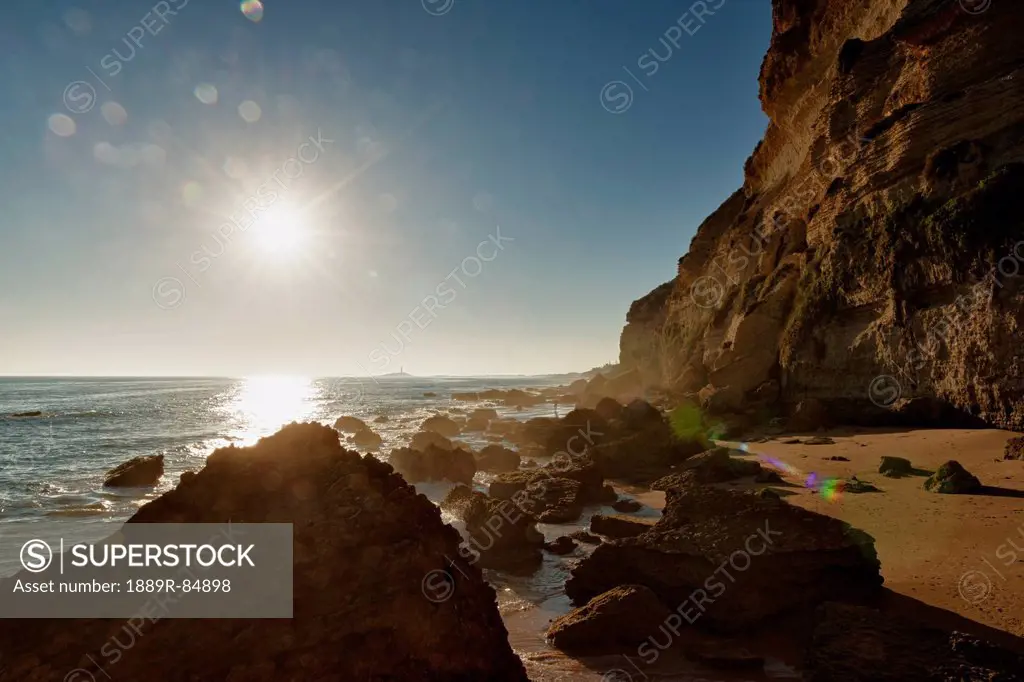 Canos de meca beach cape trafalgar, costa de la luz cadiz andalusia spain