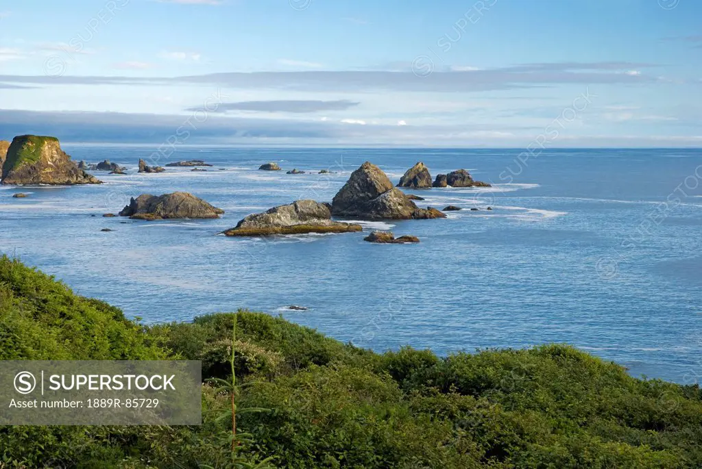 Oregon Coast And Offshore Rocks, Oregon United States Of America