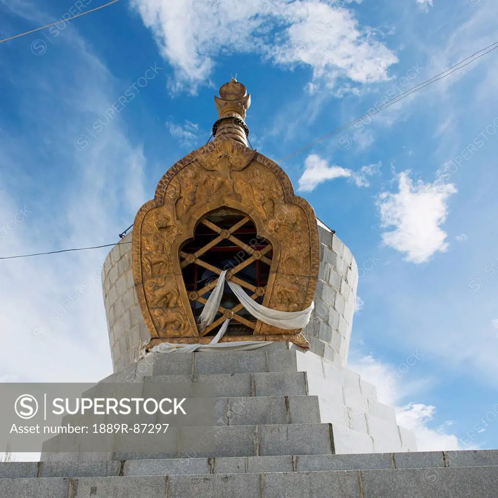 Stone structure at the sera monastery;Lhasa xizang china