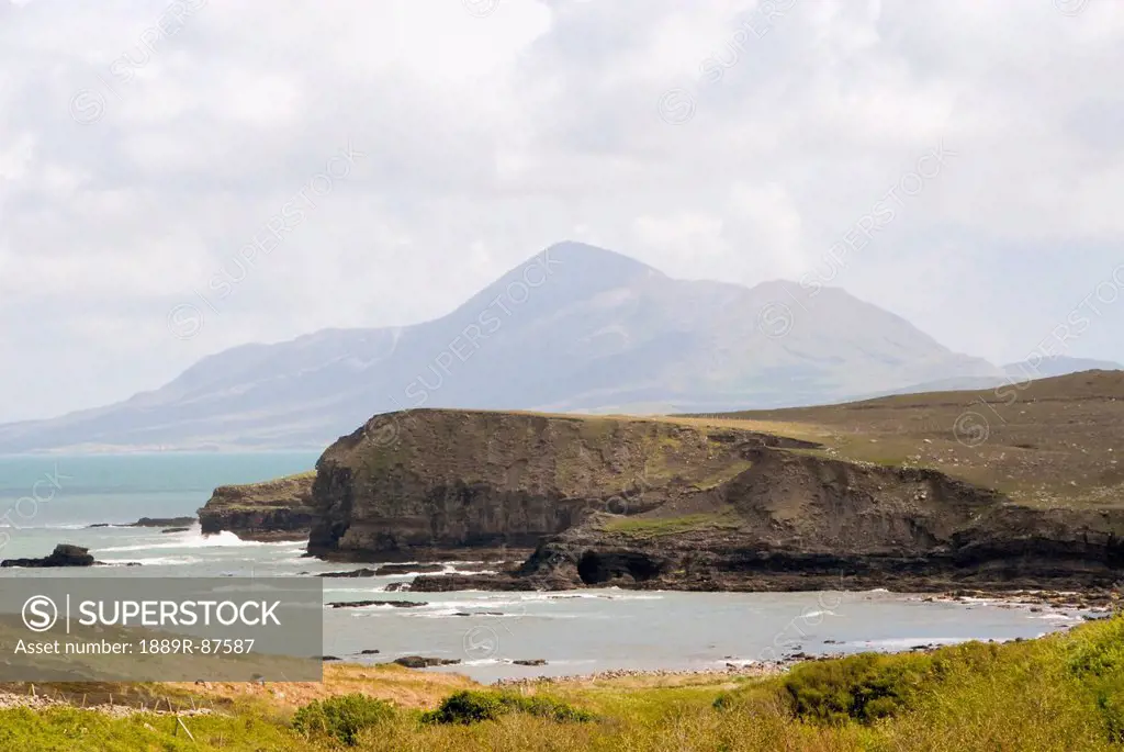 A View Towards Croag Patrick From Clare Island;County Mayo Ireland