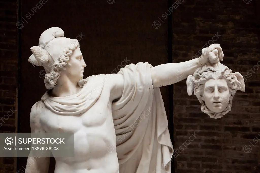 Statue Of Perseus With The Head Of Medusa;Modena Emilia-Romagna Italy