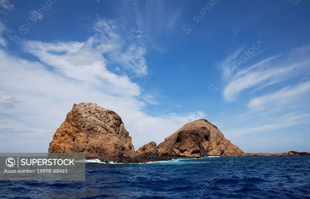 A view of the moku ho'oniki rock;Molokai hawaii united states of america