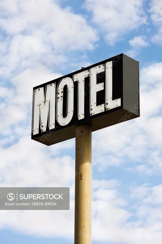 Motel sign;Saskatchewan canada