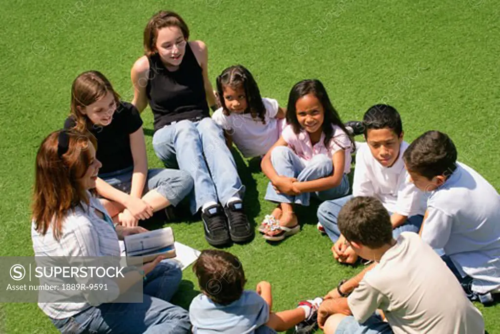 Small group of children