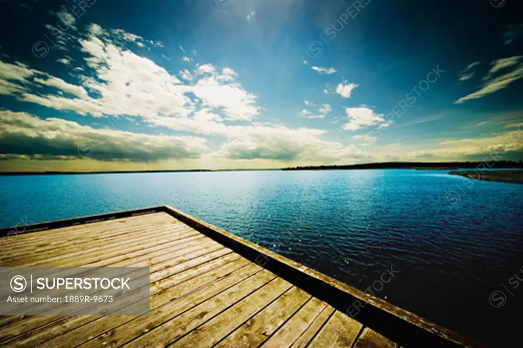 Dock overlooking a lake