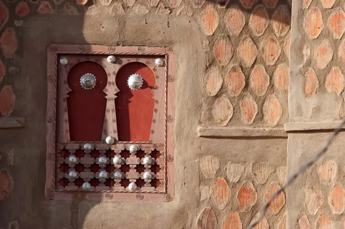 Yemeni Window In The Traditional Sudanese Architecture In Djenne, Mali