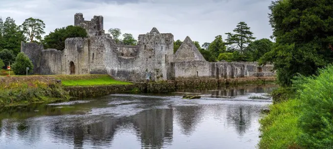 Desmond Castle along River Maigue; Adare, County Limerick, Ireland
