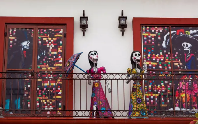 Symbolic decorations for Day of the Dead; Puerto Vallarta, Mexico
