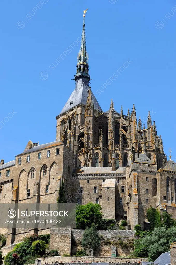 Mont Saint_Michel, UNESCO World Heritage Site, Normandy, France, Europe