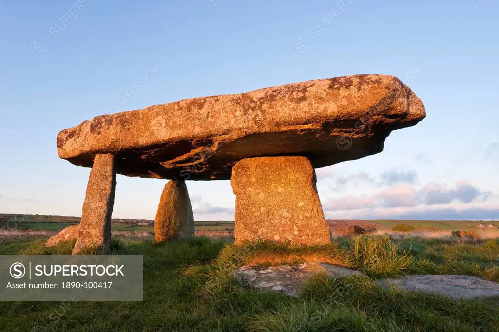 Lanyon Quoit burial chamber, Madron, near Penzance, Lands End, Cornwall, England, United Kingdom, Europe