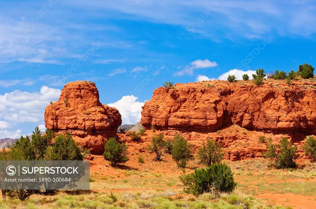 Sandstone scenery around Jemez Springs, New Mexico, United States of America, North America
