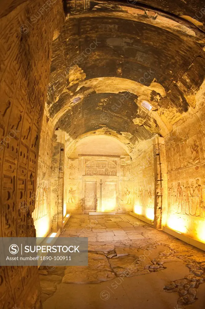 Temple of Osiris in Abydos, Egypt, North Africa, Africa