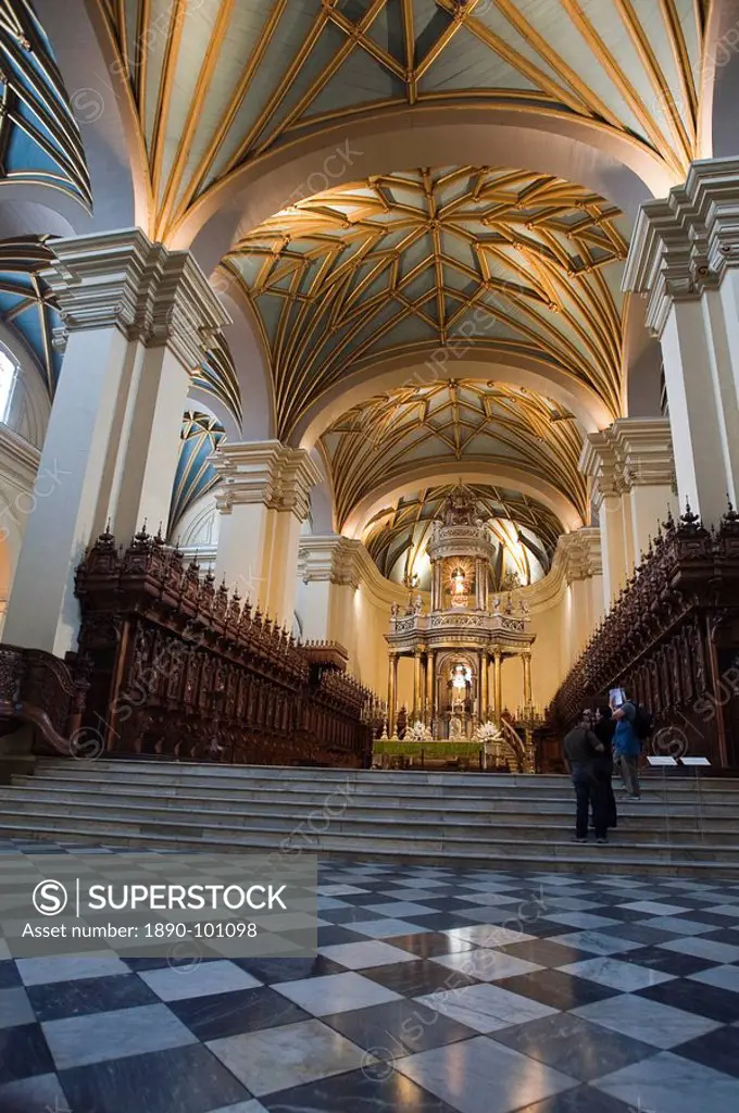 Basilica Cathedral of Lima, Lima, Peru, South America