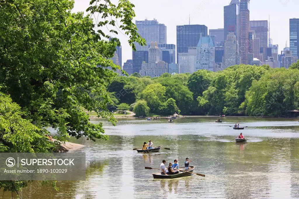 The Lake, Central Park, Manhattan, New York City, New York, United States of America, North America
