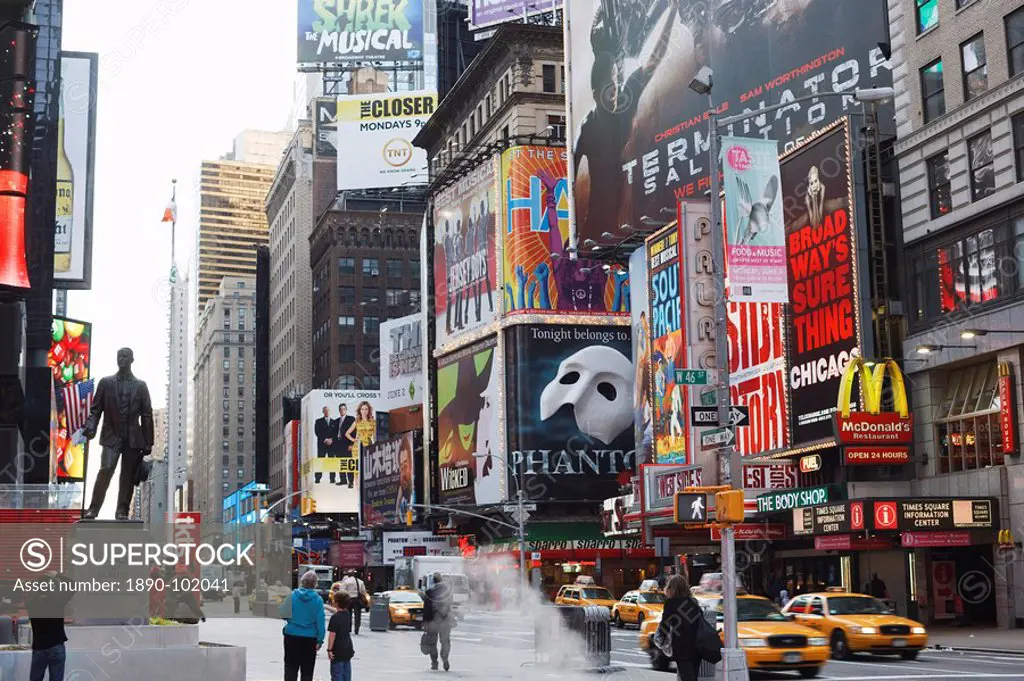 Times Square, Manhattan, New York City, New York, United States of America, North America