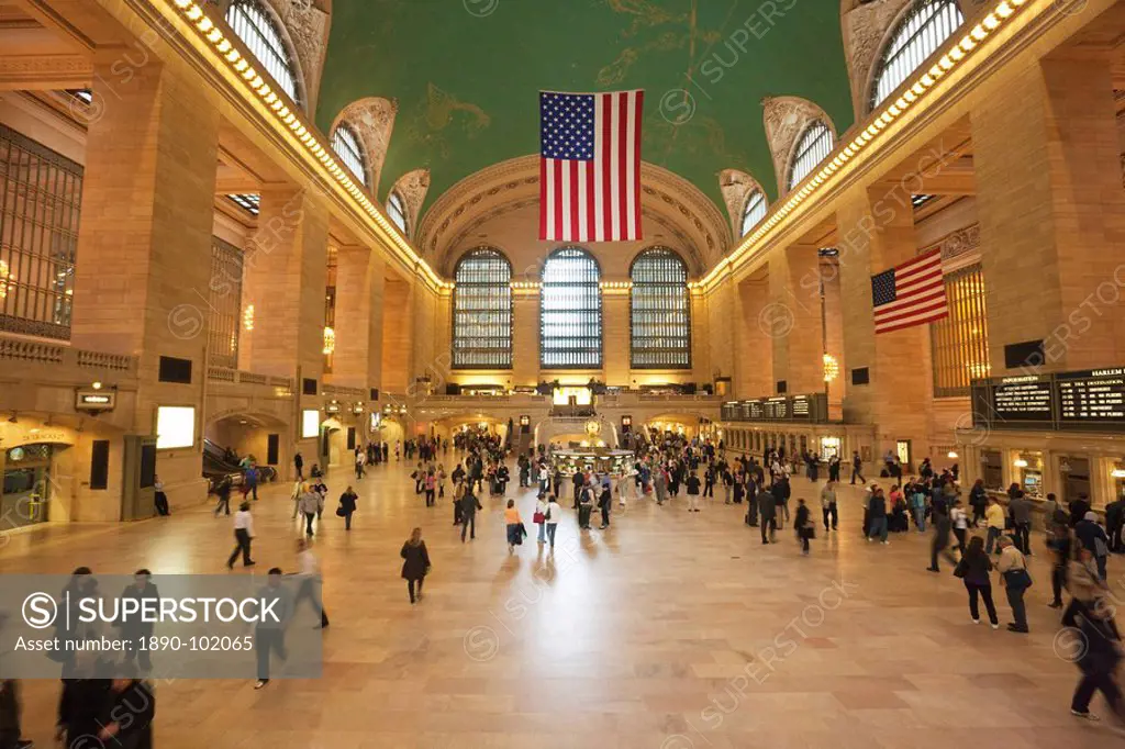 Main Concourse in Grand Central Terminal, Rail station, New York City, New York, United States of America, North America