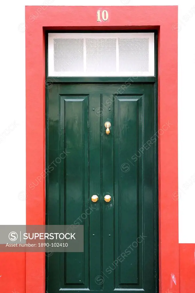 House door, Funchal, Madeira, Portugal, Europe