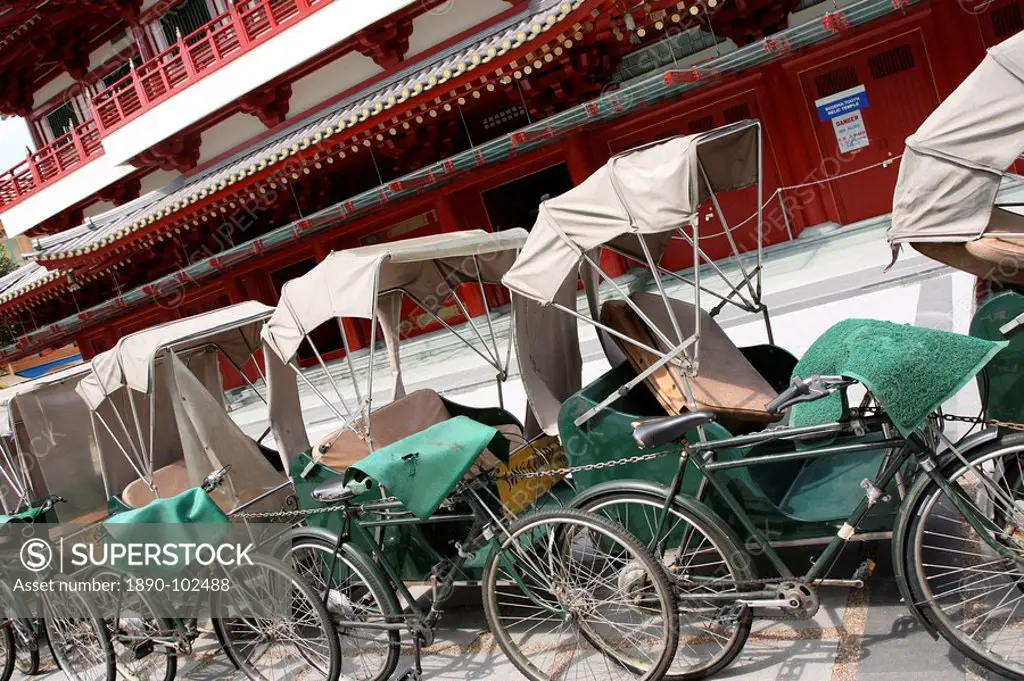 Singapore rickshaws, Singapore, Southeast Asia, Asia