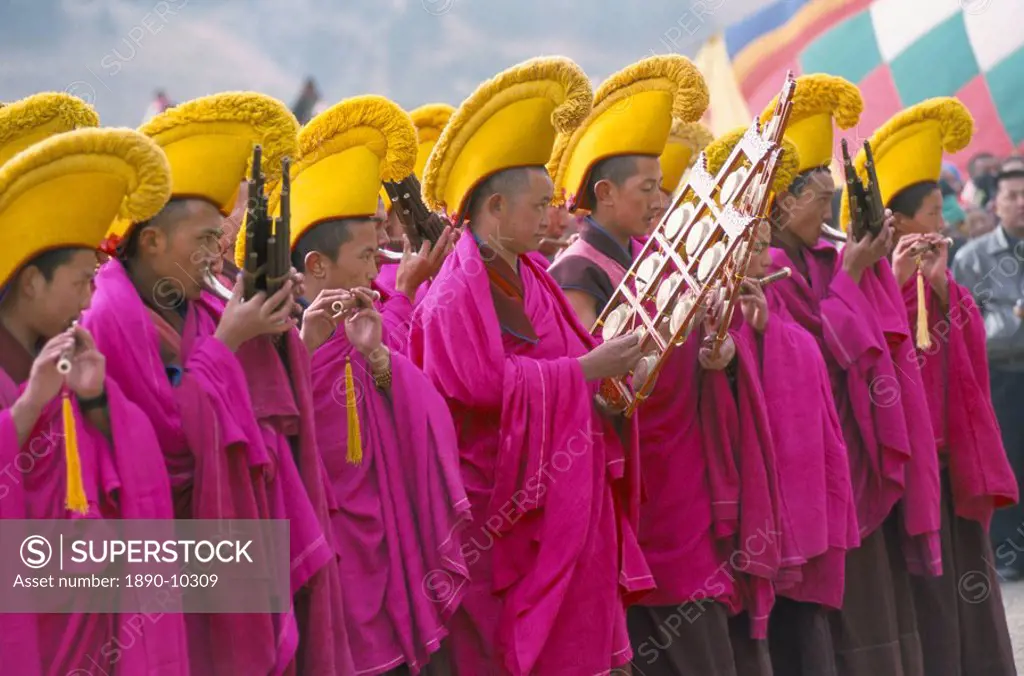 New Year Losar celebrations, Labrang Monastery, Gansu province, China, Asia