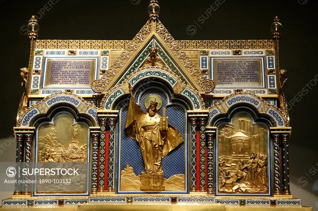 Leopold reliquary in Klosterneuburg abbey, Klosterneuburg, Austria, Europe