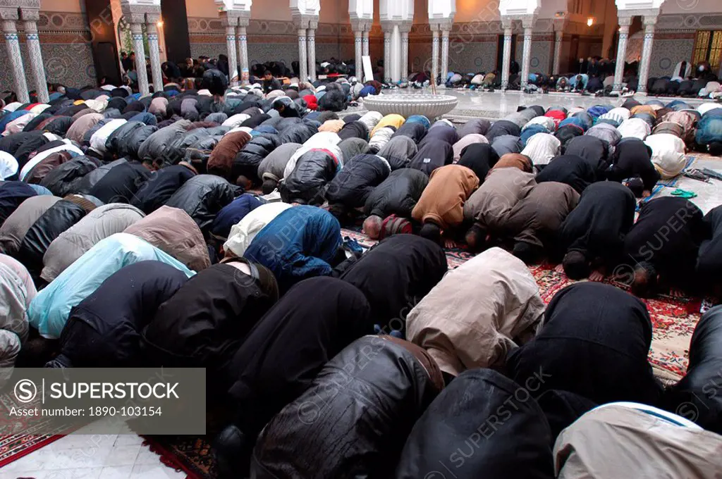 Eid at the Paris Great Mosque, Paris, France, Europe