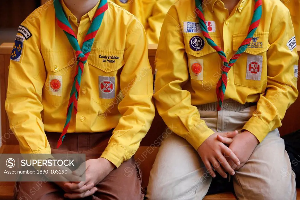 Boy scouts, Paris, France, Europe