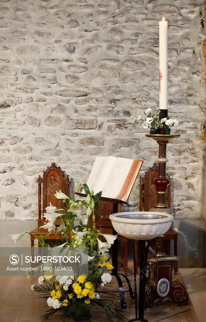 Easter candle, Megeve, Haute Savoie, France, Euruope