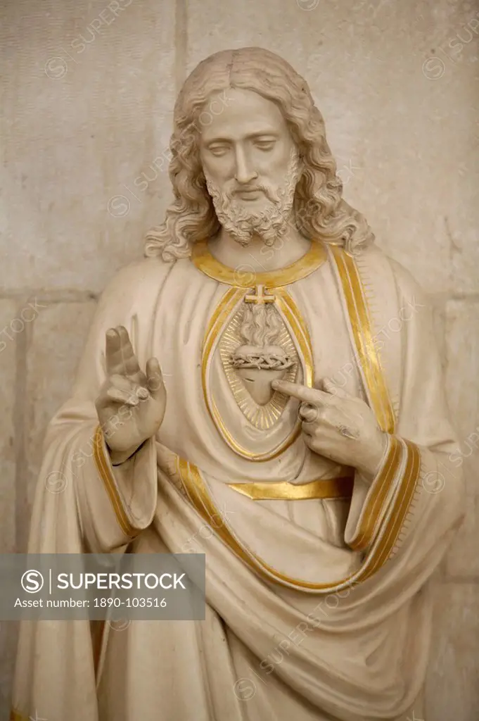 Jesus´s sacred heart, Auxerre, Yonne, Burgundy, France, Europe