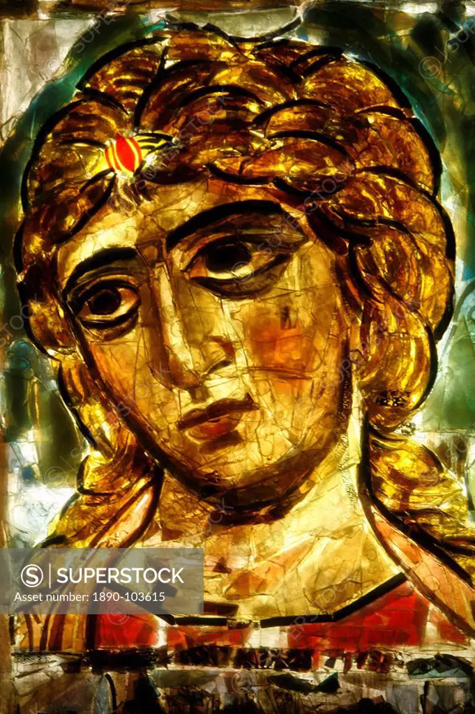 Archangel icon of the Novgorod school, Lourdes, Hautes Pyrenees, France, Europe