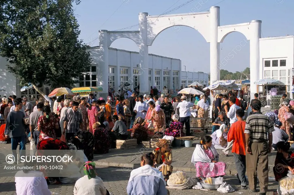 Central market, Samarkand, Uzbekistan, Central Asia, Asia