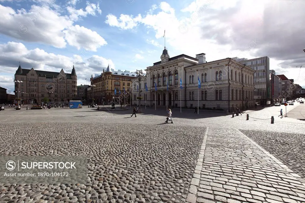 City Hall, Market Square, Tampere City, Pirkanmaa, Finland, Scandinavia, Europe