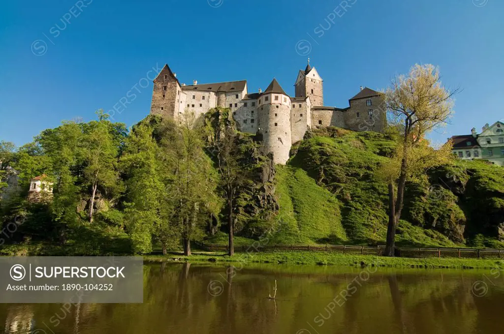 Castle of Loket on a hill, Loket, Czech Republic, Europe