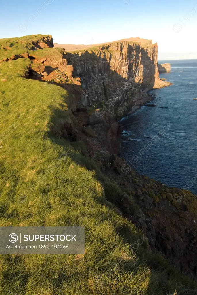 The westernmost point in Europe, the famous rock cliffs of Latrabjarg, Iceland, Polar Regions