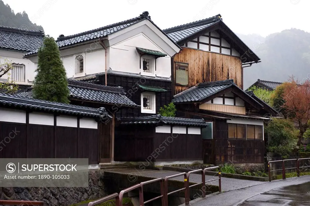 Traditional treasure warehouse kura, beside single_family residence in Fukui, Japan, Asia