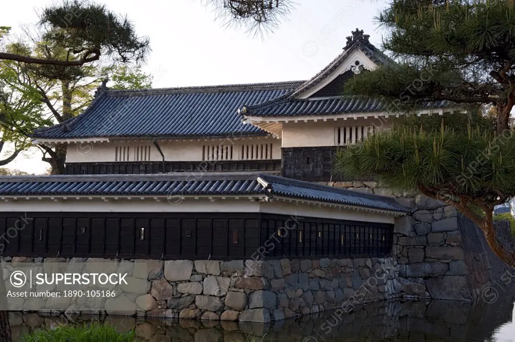 The 16th century Matsumoto Castle, mostly original construction and a National Treasure of Japan, Nagano, Japan