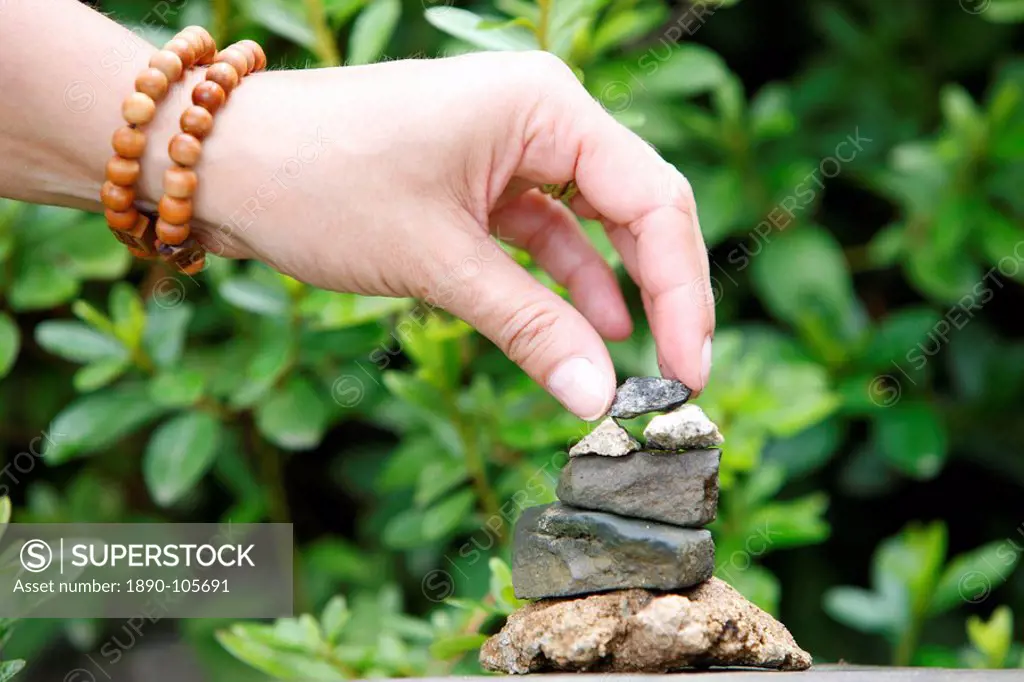 Miniature stupa symbolising nirvana, Seoul, South Korea, Asia