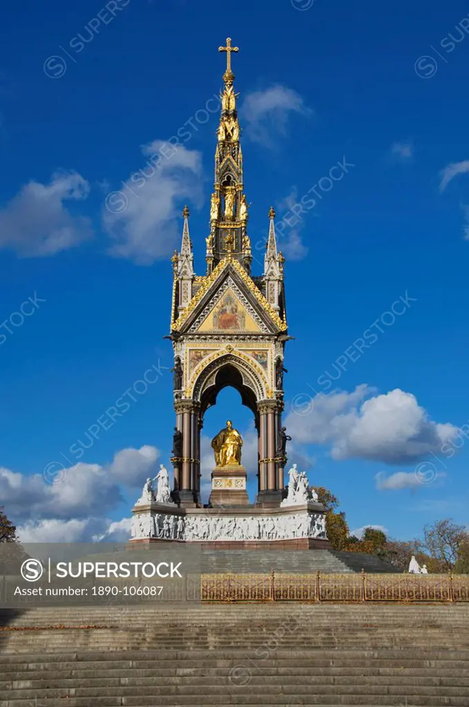 The Albert Memorial, Kensington Gardens, London, England, United Kingdom, Europe