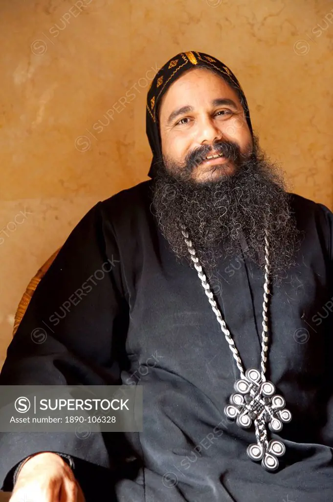 Priest of Ethiopian Church, Jerusalem, Israel, Middle East