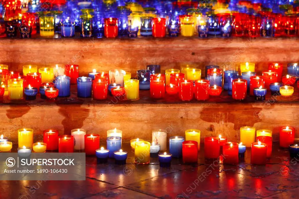 Light festival and feast of the Immaculate Conception, St. John´s Cathedral, Lyon, Rhone, France, Europe