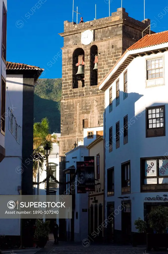 Pedestrian zone in the old town of Santa Cruz de la Palma, La Palma, Canary Islands, Spain, Europe