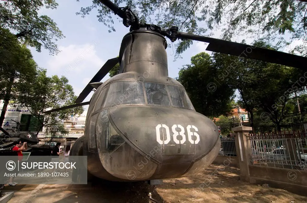 Giant helicopter at the War Remnants Museum, Ho Chi Minh City Saigon, Vietnam, Indochina, Southeast Asia, Asia