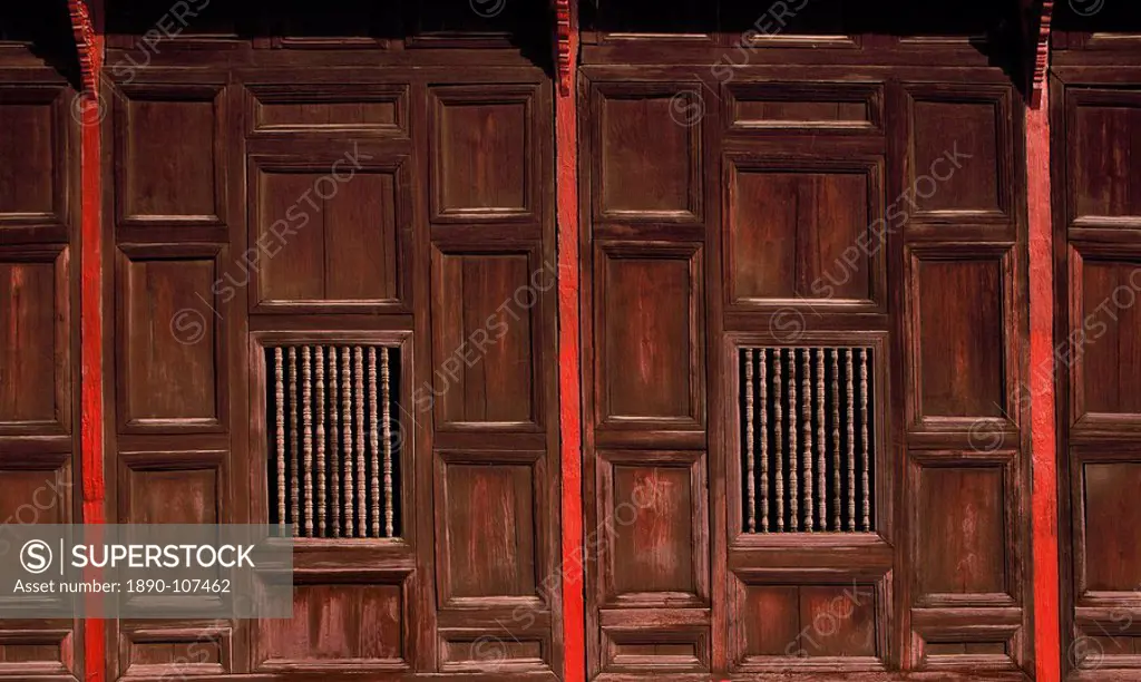 Wood panels, Wat Pantao, a classic example of Lanna Northern Thai architecture, Chiang Mai, Thailand, Southeast Asia, Asia