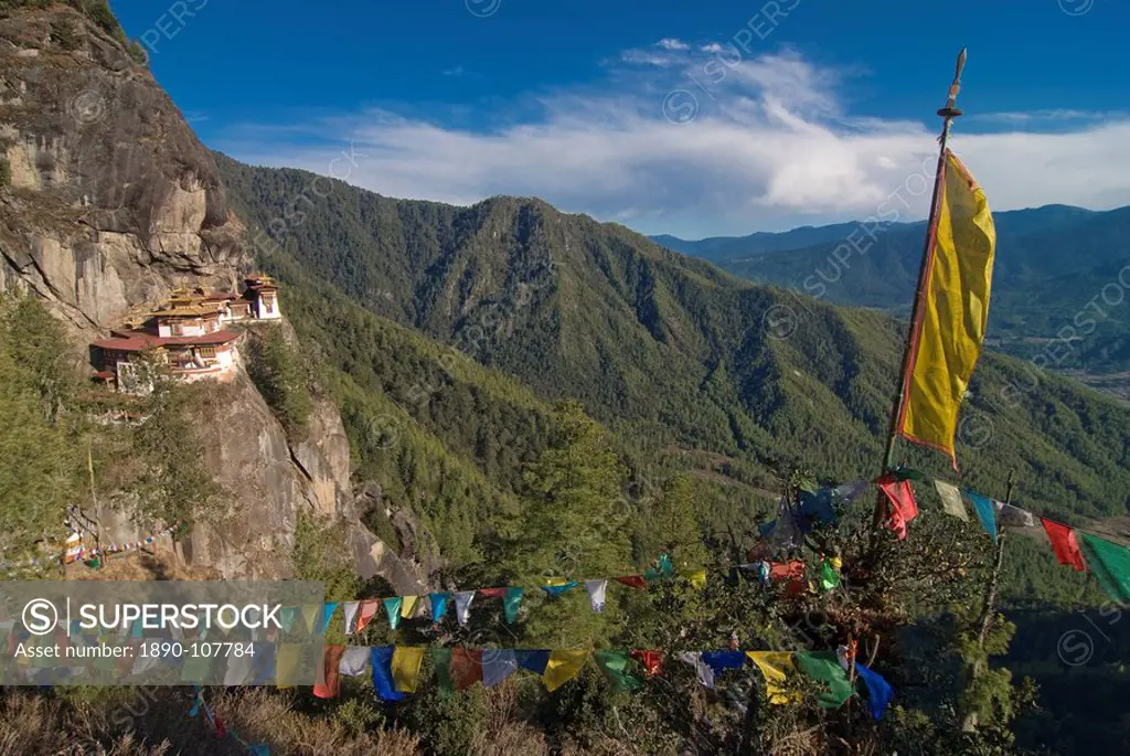 The famous Taktshang Goempa Tiger´s Nest Monastery, Bhutan, Asia