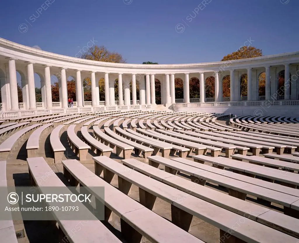 The Memorial Amphitheatre, Tomb of the Unknown Soldier, Arlington National Cemetery, Arlington, Virginia, United States of America USA, North America