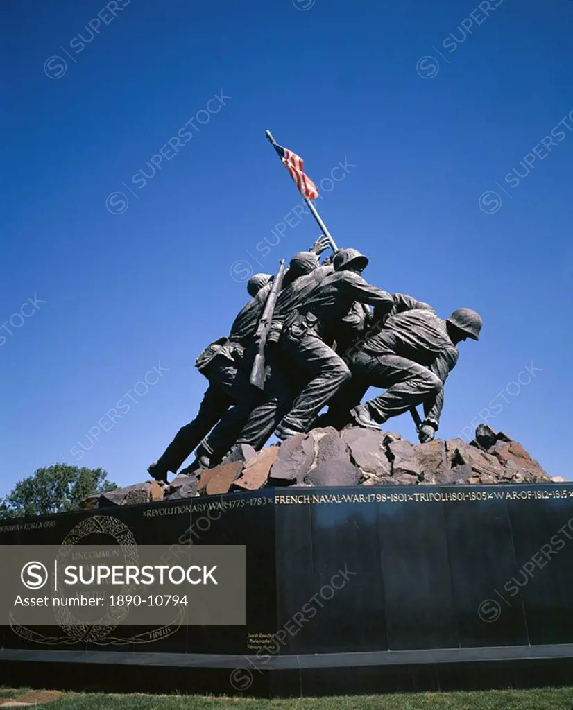 Iwo Jima War Memorial to the U.S. Marine Corps, Second World War, Arlington, Virginia, United States of America USA, North America