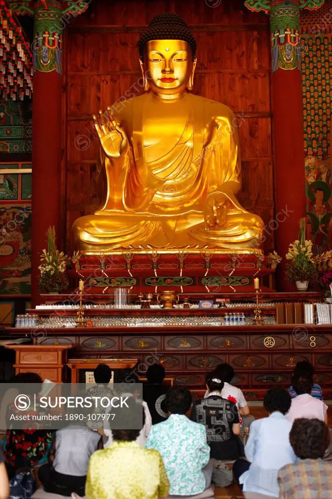 Sakyamuni Buddha, Jogyesa Temple, Seoul, South Korea, Asia