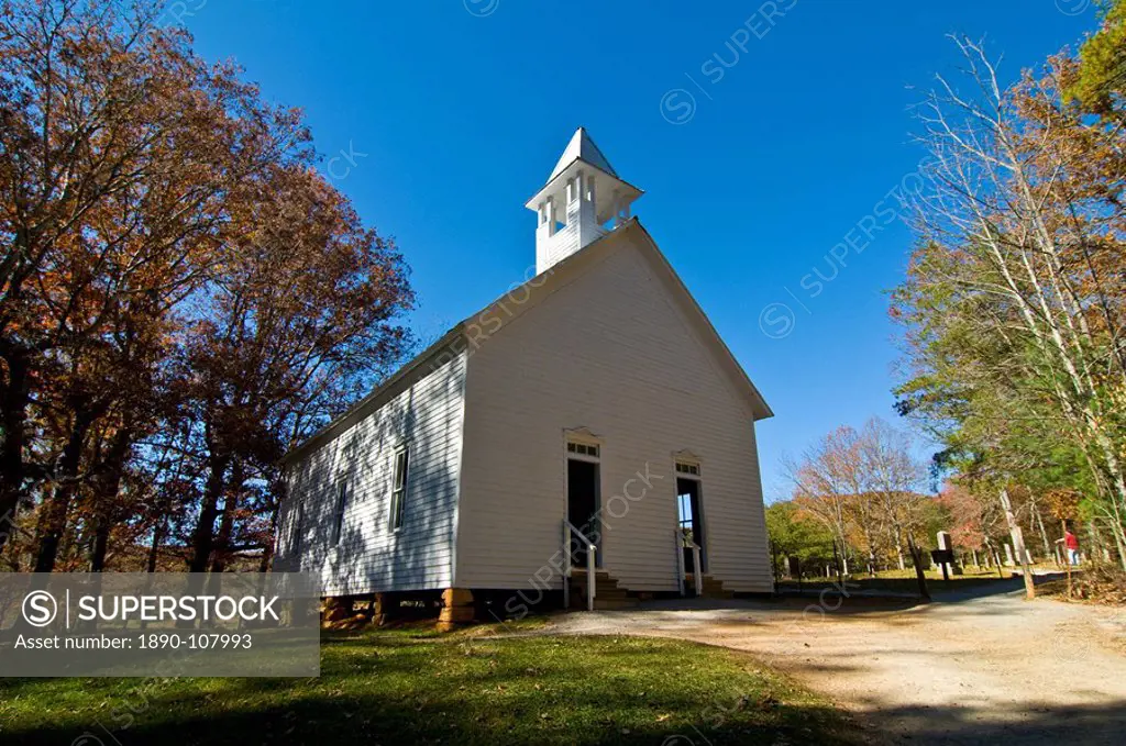 Little chapel, Great Smoky Mountains National Park, Tennessee, United States of America, North America