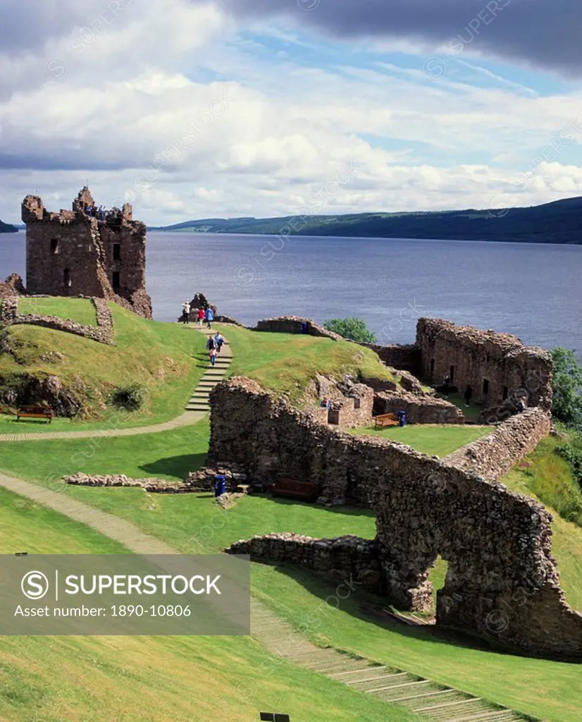 Urquhart castle, Loch Ness, Scotland, United Kingdom, Europe