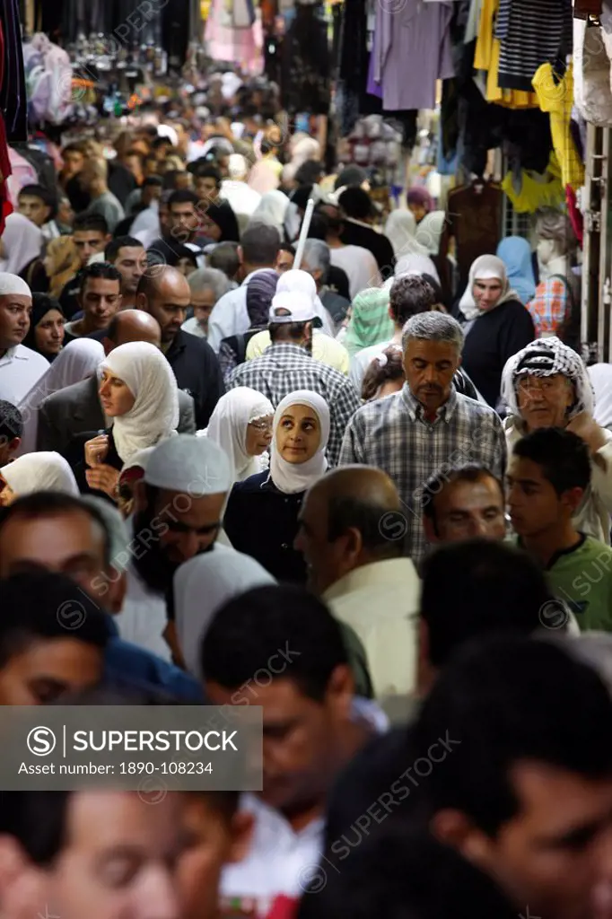 Palestinians during Ramadan, Old City, Jerusalem, Israel, Middle East