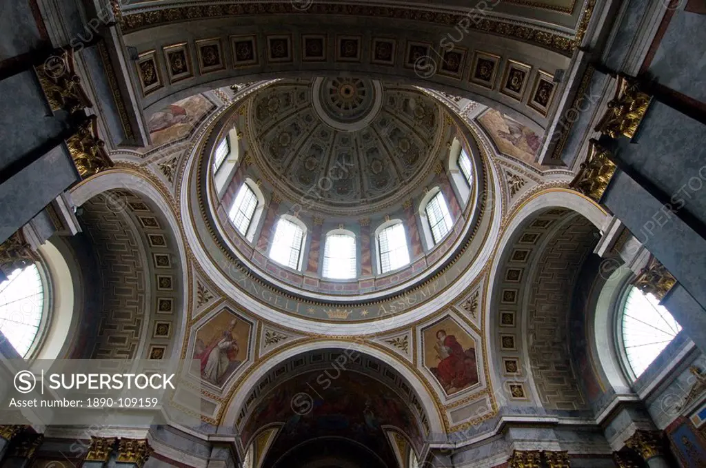 Interior of the Cathedral, Esztergom, Hungary, Europe